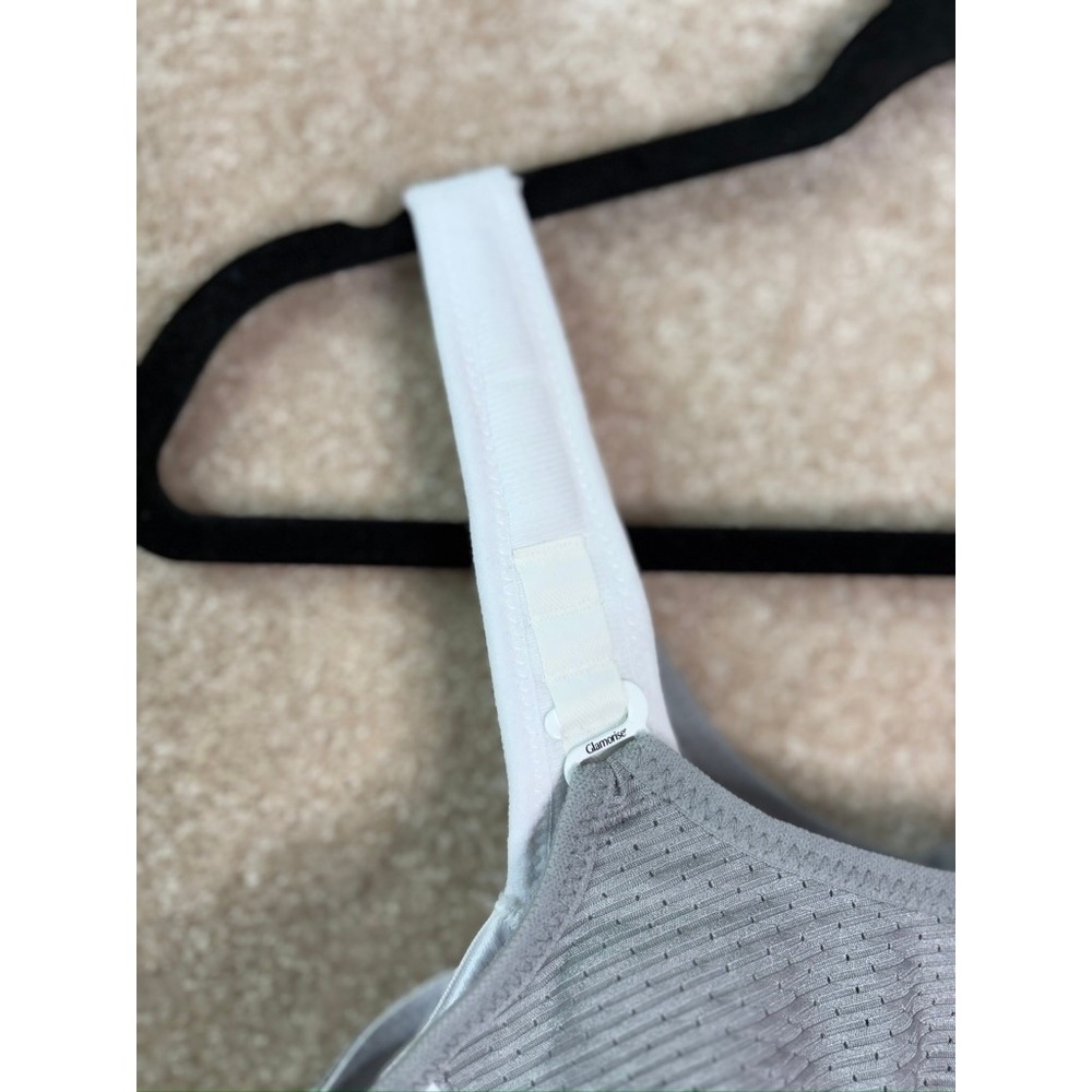 GLAMORISE Wire Free Sports Bra Women's 44F High Impact Support Plus Size - Picture 3 of 7